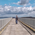Tony at the Oosterschelde storm surge barrier
